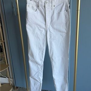 Madewell White Skinny High-Rise Jeans